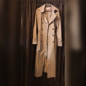 Long Maxi Belted Trench with Hoodie